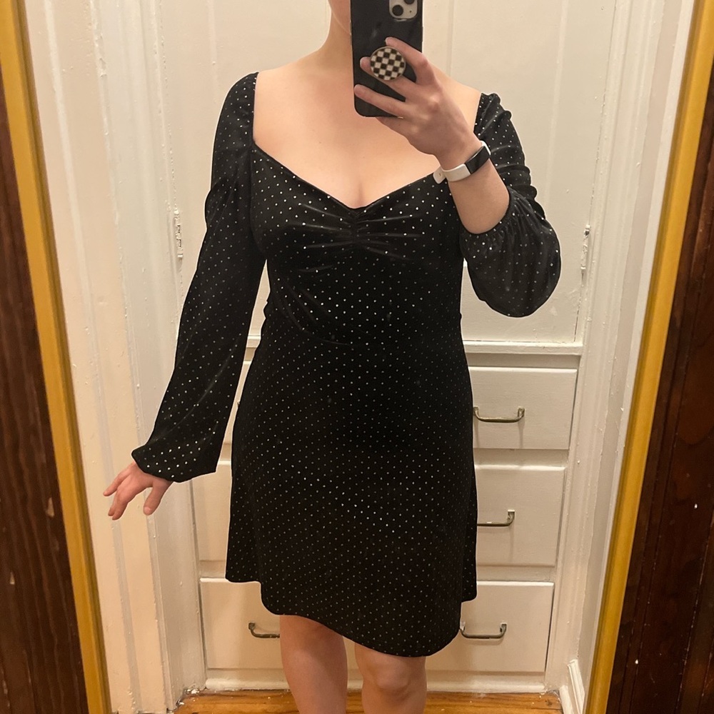 Sparkly black dress